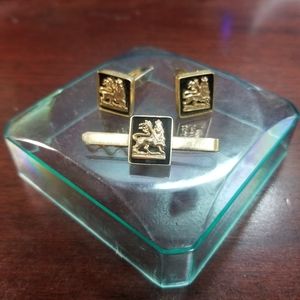 Lion King Cufflink & Tie Bar Set